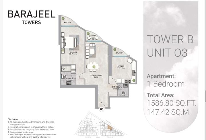 2 BHK IN Barajeel Towers Brochure A new project has been launched from Giga in the hub of the beautiful city of Ajman