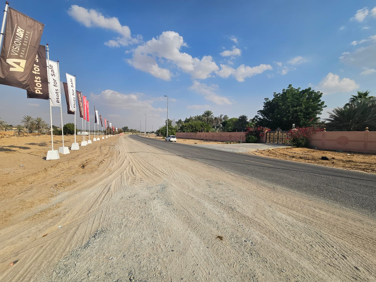 Corner Residential plot for sale in al Zahya Ajman on main rode .