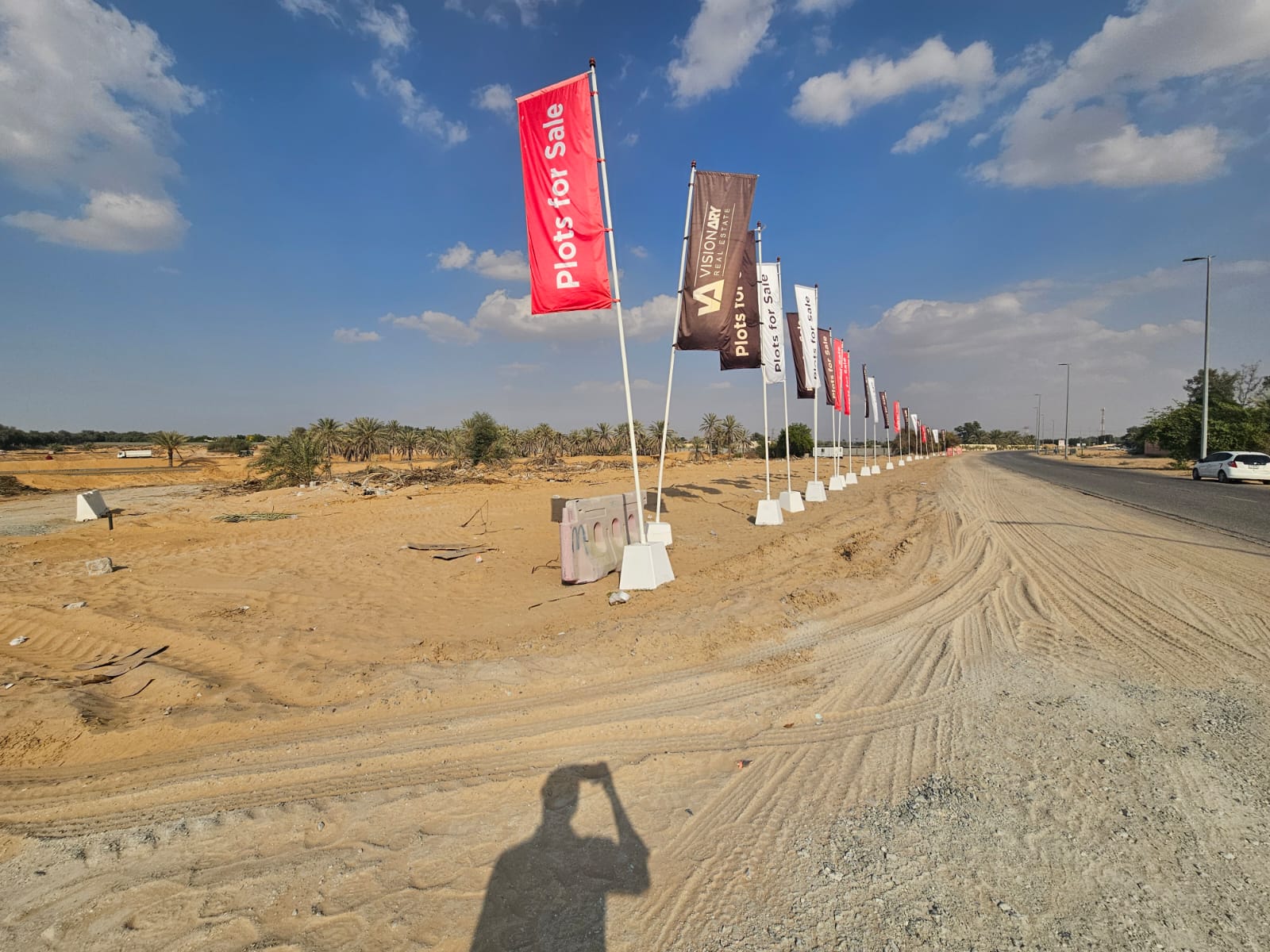 Corner Residential plot for sale in al Zahya Ajman on main rode .