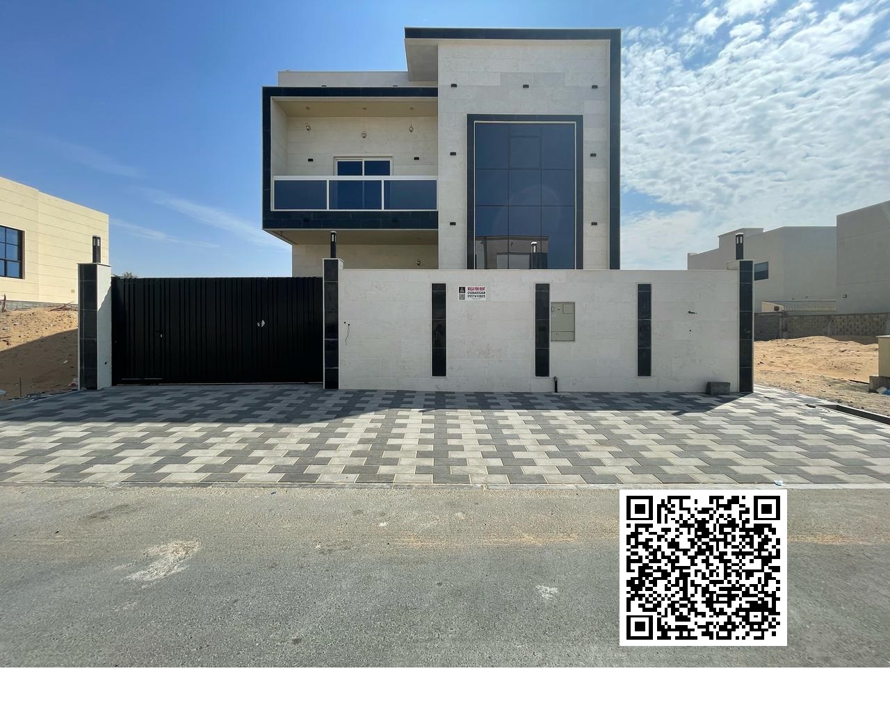 The Brand New Ready Luxurious Design Central AC villa ready to move in Al Zahya Ajman for rent near E 311.