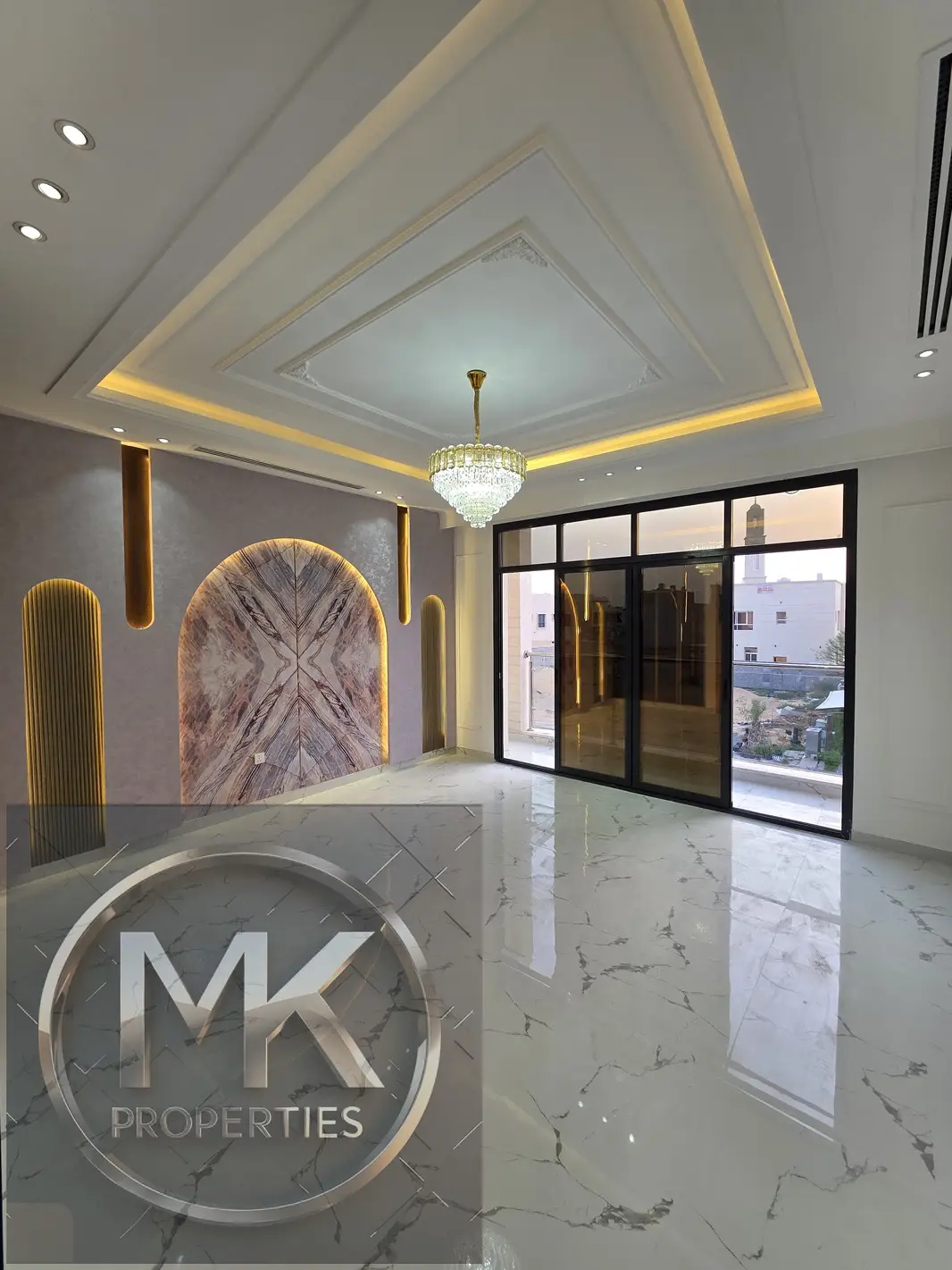 Prime location, The Modern Rock Wooden style villas for sale with swimming pool in Al Zahya Ajman.