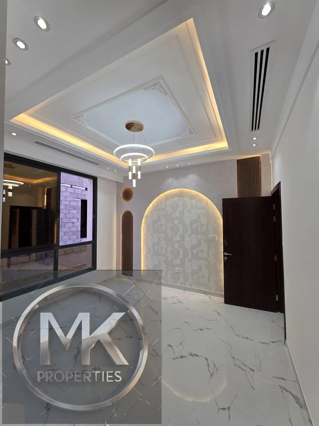 Prime location, The Modern Rock Wooden style villas for sale with swimming pool in Al Zahya Ajman.