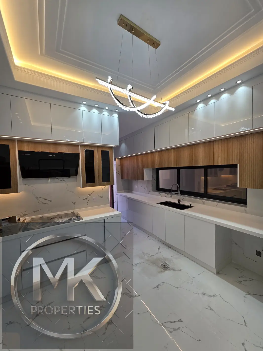 Prime location, The Modern Rock Wooden style villas for sale with swimming pool in Al Zahya Ajman.