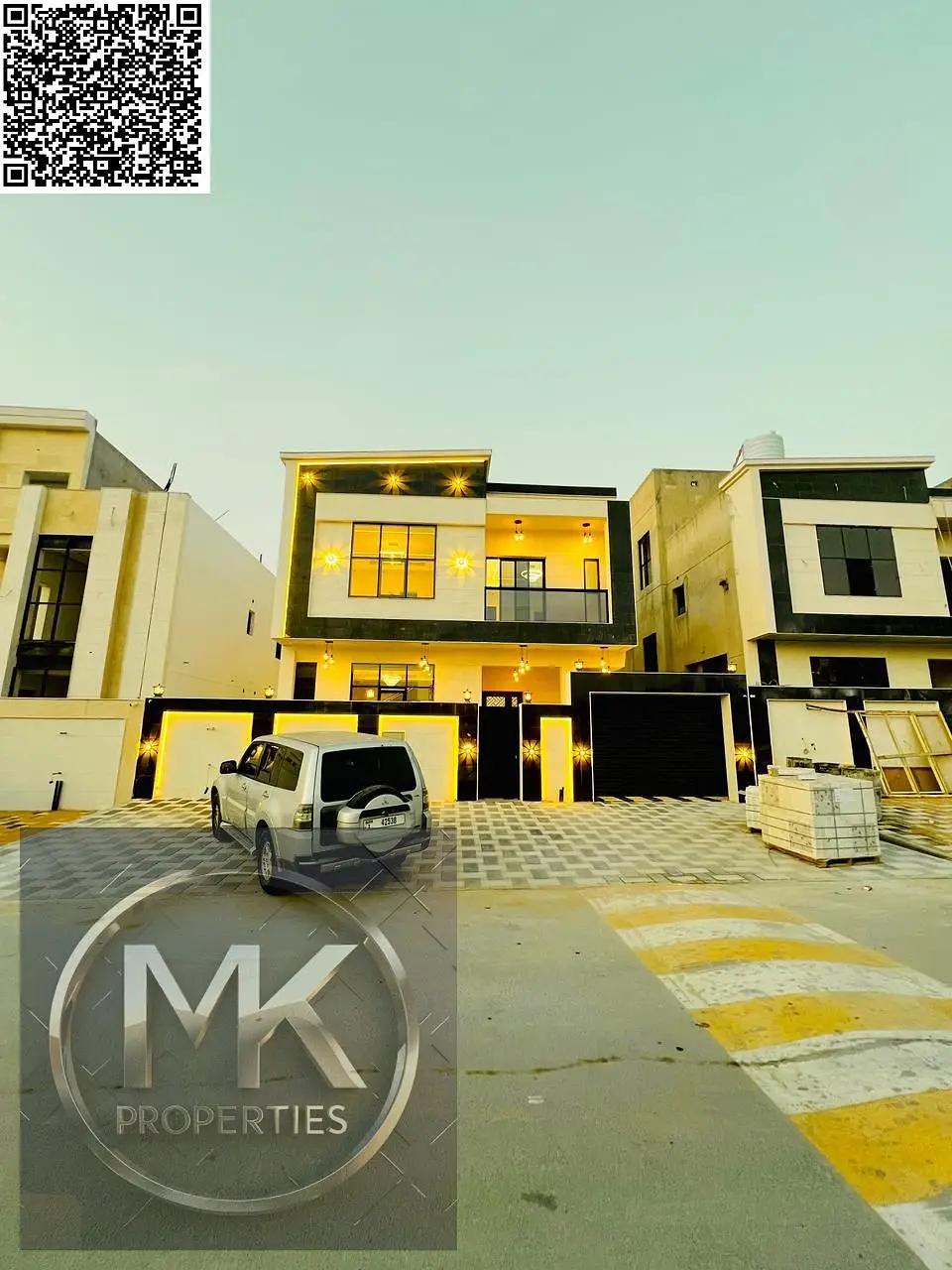 A golden opportunity! Luxury G+2 villa in Al Helio 2 - Ajman at a special price including registration fees and air cond