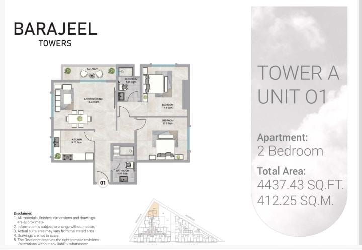 2 BHK IN Barajeel Towers Brochure A new project has been launched from Giga in the hub of the beautiful city of Ajman